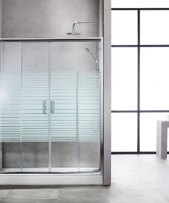 NEW TEMA Συρόμενη Πόρτα Εισόδου Τετράφυλλη Σεριγραφία