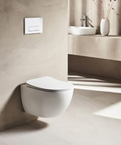 RIM OFF ΛΕΚΑΝΗ ΚΡΕΜΑΣΤΗ WHITE MAT (FE322.11MB00E-0000) ΧΩΡΙΣ ΚΑΛΥΜΜΑ