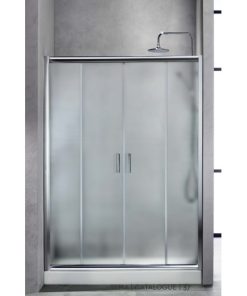 NEW TEMA Συρόμενη Πόρτα Εισόδου Τετράφυλλη Frosted