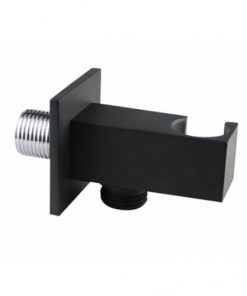 4263 Ν ΤΕΤΡΑΓΩΝΗ ΕΠΙΤΟΙΧΗ ΠΑΡΟΧΗ ΝΕΡΟΥ 1/2" ΜΕ ΒΑΣΗ ΣΤΗΡΙΞΗΣ ΤΗΛΕΦΩΝΟΥ BLACK MATT (4134Ν)