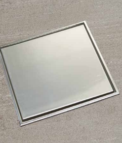 ΣΧΑΡΆΚΙ ΤΕΤΡΆΓΩΝΟ PREMIUM INOX DOLU ΜΕ ΈΞΟΔΟ Ø100