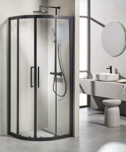 Καμπίνα VERSUS 400 BLACK MAT Ημικυκλική