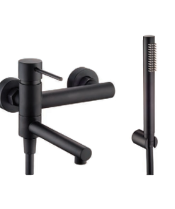 SPIKE 6800 N ΜΠΑΤΑΡΙΑ ΛΟΥΤΡΟΥ ΜΕ ΑΝΑΔΙΠΛΟΥΜΕΝΗ ΕΚΡΟΗ ΤΗΛΕΦΩΝΟ ΕΠΙΤΟΙΧΙΟ ΣΤΗΡΙΓΜΑ ΚΑΙ ΣΠΙΡΑΛ BLACK MATT